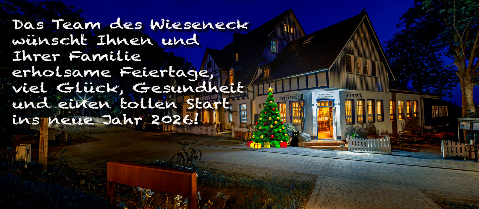 Pension-Restaiurant-Cafe Wieseneck in Kloster auf der Ostseeinsel Hiddensee